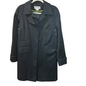 MICHAEL Michael Kors Cotton/Poly Blend Black Coat Size L